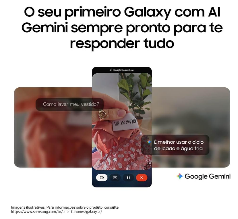 Smartphone Samsung Galaxy A17 256GB 8GB RAM 6,7" Câm. Tripla + Selfie 13MP