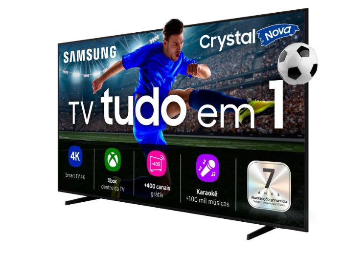 Smart TV 50" Samsung UHD 4K Crystal UHD U8600F UN50U8600FGXZD Tizen Crystal 4K Bixby e Alexa 3 HDMI